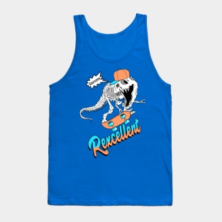 dinosaur hand drawn rexcellent Tank Top